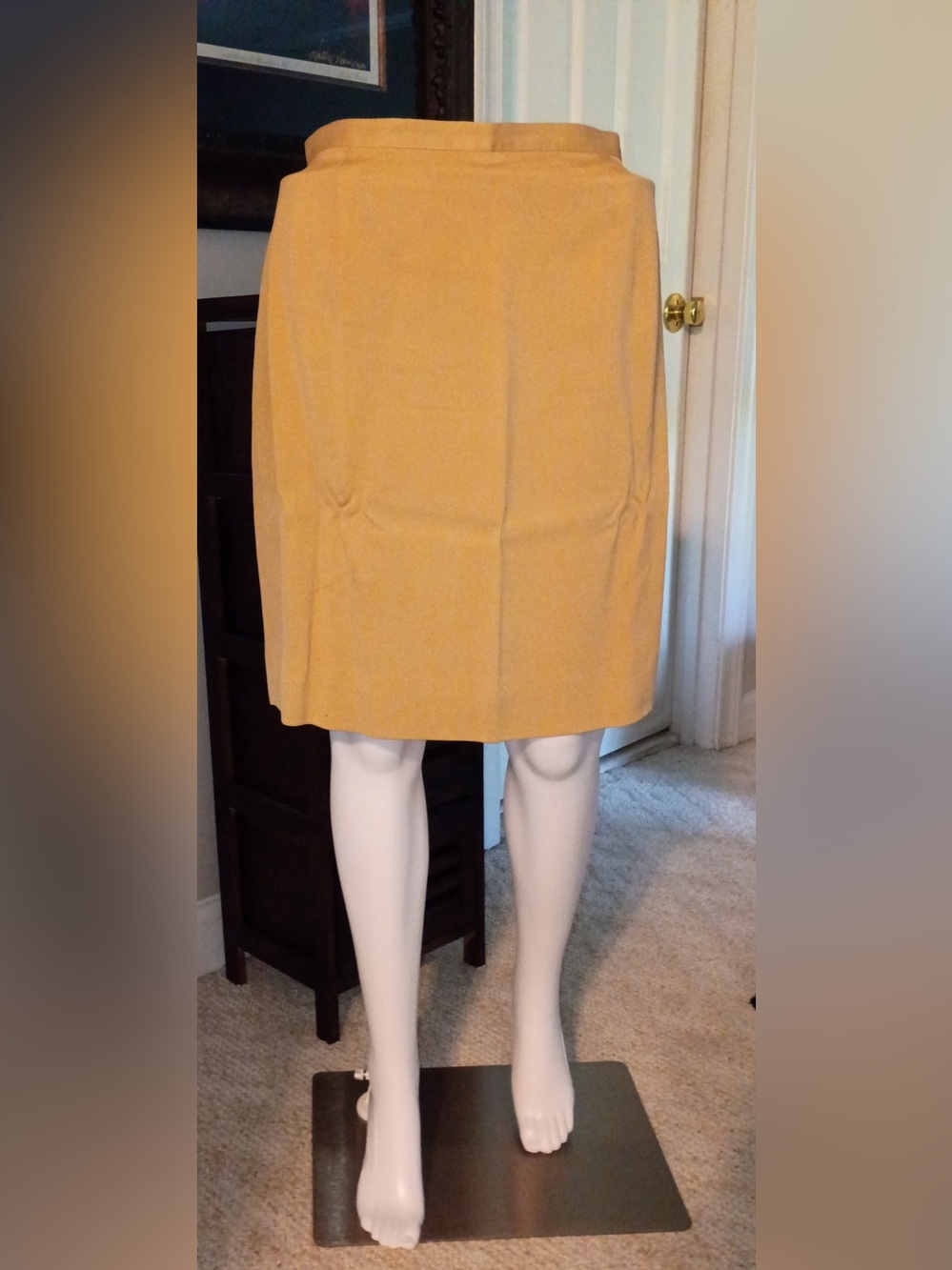 Ann Taylor Mustard Pencil Skirt
